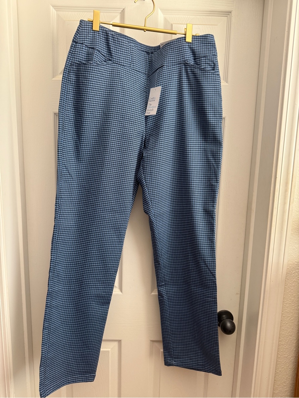 Kohl's Blue Houndstooth Dress Pants